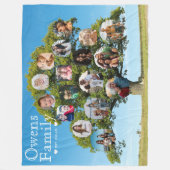Einzigartiges Geschenk für Keepake | Custom Family Fleecedecke (Vorderseite)