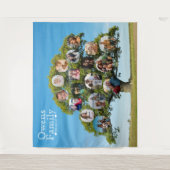 Einzigartiges Geschenk für Keepake | Custom Family Wandteppich (Vorderseite)