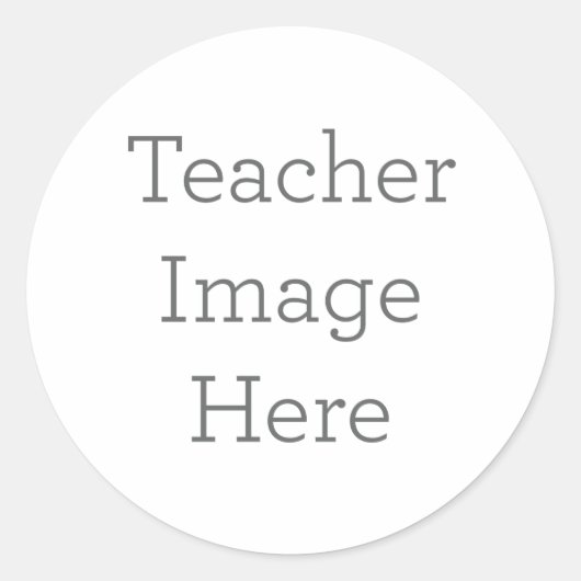 Einzigartiges Geschenk für Lehrer Runder Aufkleber (Vorderseite)