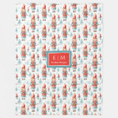 Einzigartiges Geschenk für Mädchen in Aquarellnäht Fleecedecke (Vorderseite)