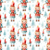 Einzigartiges Geschenk für Mädchen in Aquarellnäht Fleecedecke