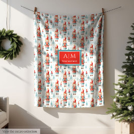 Einzigartiges Geschenk für Mädchen in Aquarellnäht Fleecedecke