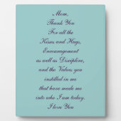 Einzigartiges Geschenk für Mama Fotoplatte (Vorderseite)