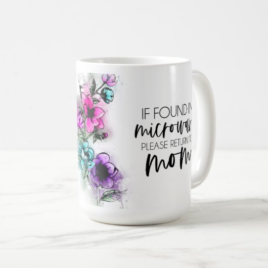 Einzigartiges Geschenk für Mamas Kaffeetasse (VorderseiteRechts)