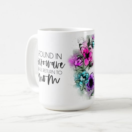Einzigartiges Geschenk für Mamas Kaffeetasse (Vorderseite Links)