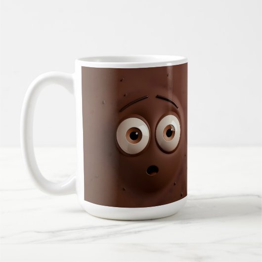 Einzigartiges Geschenk für Schokoladenliebhaber Fu Kaffeetasse (Links)