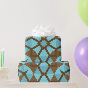 Einzigartiges Geschenk Geometrischer Feiertag Geschenkpapier