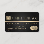 Einzigartiges Geschenkgutschein für moderne Kredit Visitenkarte (Vorderseite)