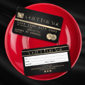 Einzigartiges Geschenkgutschein für moderne Kredit Visitenkarte