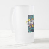 Einzigartiges Glasdesign Mattglas Bierglas (Vorderseite Links)