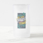 Einzigartiges Glasdesign Mattglas Bierglas (Mittel)
