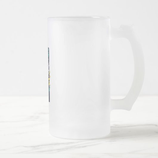 Einzigartiges Glasdesign Mattglas Bierglas (Rechts)