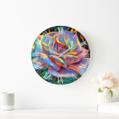 Einzigartiges Glossar Rose Kunst, Dichtung und Mus Große Wanduhr (Zuhause)