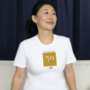 Einzigartiges Glück zum Geburtstag Fünfzig T - Shi T-Shirt