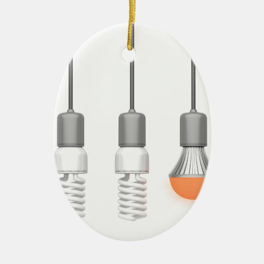 Einzigartiges glühendes LED-Licht Keramik Ornament (Vorne)