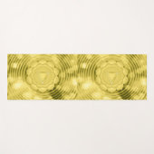 Einzigartiges Gold Chakra Muster Zen Meditation Yogamatte (Vorderseite (Horizontal))