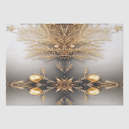 Einzigartiges Gold Decorative Holiday Tissue Seidenpapier (Vorderseite)