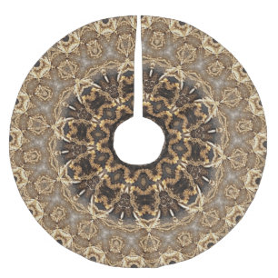 Einzigartiges Gold Decorative Treppenhaus Polyester Weihnachtsbaumdecke