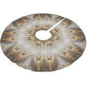 Einzigartiges Gold Decorative Treppenhaus Polyester Weihnachtsbaumdecke (Schrägansicht)