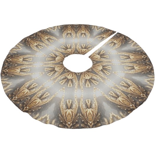 Einzigartiges Gold Decorative Treppenhaus Polyester Weihnachtsbaumdecke (Schrägansicht)