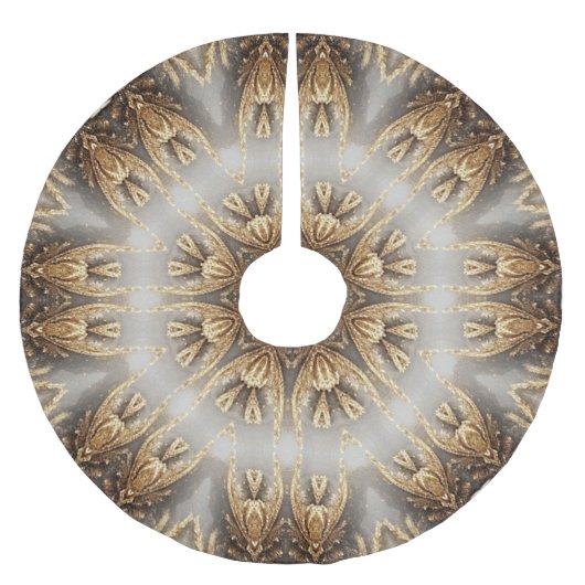 Einzigartiges Gold Decorative Treppenhaus Polyester Weihnachtsbaumdecke (Vorderseite)