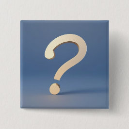 Einzigartiges Gold-Fragezeichen Button