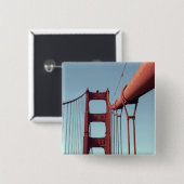 Einzigartiges Golden Gate Brücke, San Francisco Button (Vorne & Hinten)