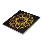 Einzigartiges goldenes Mandala-Design-95747 Fliese (Seite)
