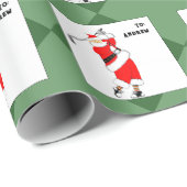 Einzigartiges Golf Weihnachtsgeschenk Geschenkpapier (Rolleneckpunkt)