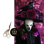 Einzigartiges Gotisches Halloween Skeleton Skull D Seidenpapier