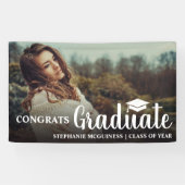 Einzigartiges Graduate Foto Herzlichen Glückwunsch Banner (Horizontal)