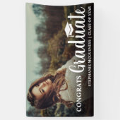 Einzigartiges Graduate Foto Herzlichen Glückwunsch Banner (Vertikal)