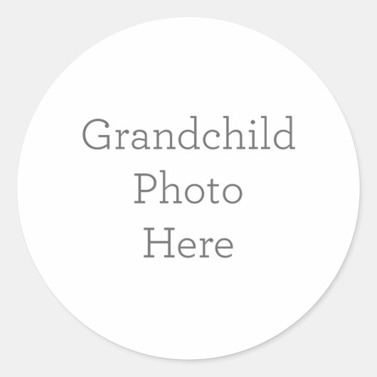 Einzigartiges Grandchild Foto Sticker Geschenk (Vorderseite)