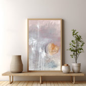 Einzigartiges, grau-modernes abstrakt-minimalistis poster