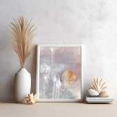 Einzigartiges, grau-modernes abstrakt-minimalistis poster