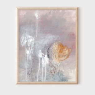 Einzigartiges, grau-modernes abstrakt-minimalistis poster