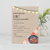 Einzigartiges GRILLEN Probe Dinner Einladung (Stehend Vorderseite)