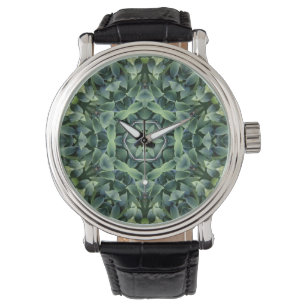 Einzigartiges Grün Abstrakt Armbanduhr