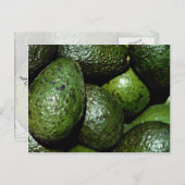 Einzigartiges Grünes Avocado Postkarte (Vorne/Hinten)