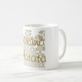 Einzigartiges Hakuna Matata Design: Serene Vibes Kaffeetasse (VorderseiteRechts)