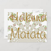 Einzigartiges Hakuna Matata Design: Serene Vibes Postkarte (Vorne/Hinten)