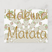 Einzigartiges Hakuna Matata Design: Serene Vibes Postkarte (Vorderseite)