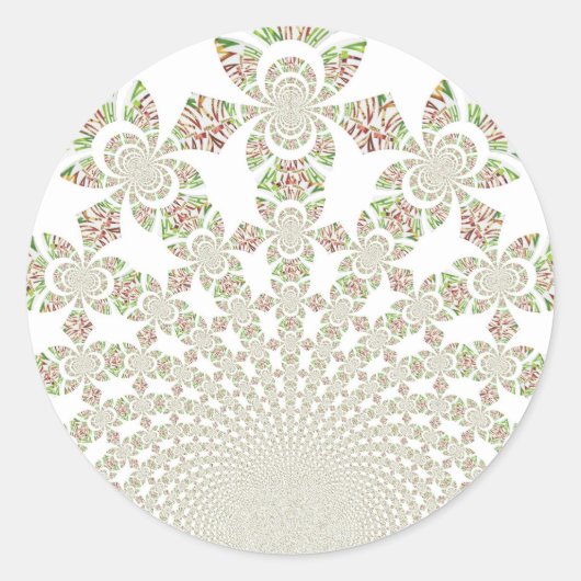 Einzigartiges Hakuna Matata Design: Serene Vibes Runder Aufkleber (Vorderseite)