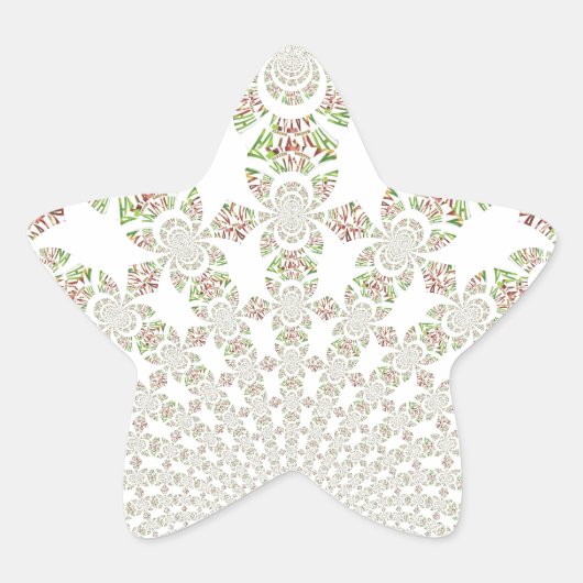 Einzigartiges Hakuna Matata Design: Serene Vibes Stern-Aufkleber (Vorderseite)