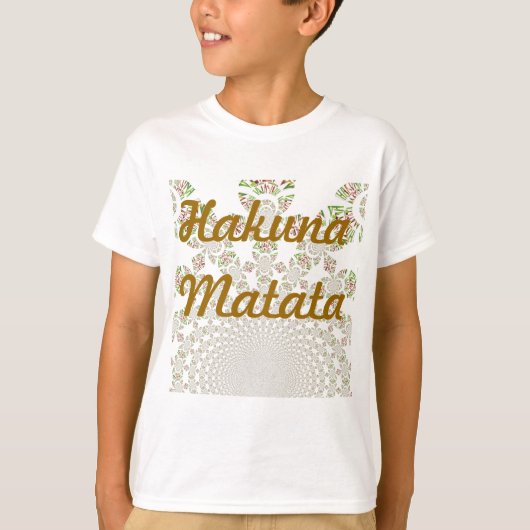 Einzigartiges Hakuna Matata Design: Serene Vibes T-Shirt (Vorderseite)