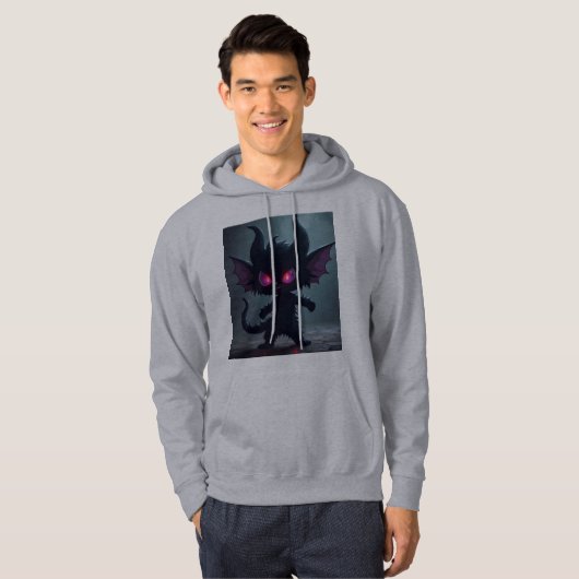Einzigartiges Halloween-Männchen Hoodie (Vorne ganz)