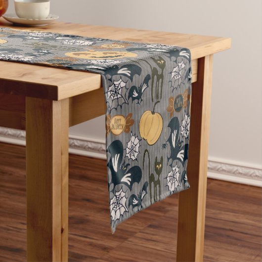 Einzigartiges halloween Muster Kurzer Tischläufer (Beispiel)