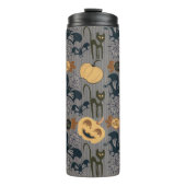 Einzigartiges halloween Muster Thermosbecher (Vorderseite)