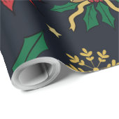 Einzigartiges Handdawn Weihnachten Doddles Blue De Geschenkpapier (Rolleneckpunkt)