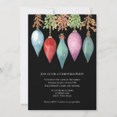 Einzigartiges, handgemalt Watercolor Weihnachtsgeb Einladung (Rückseite)